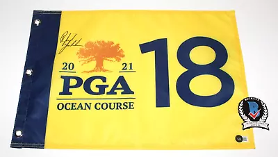 Phil Mickelson Signed 2021 Pga Championship Pin Flag Ocean Course Beckett Coa • $637.49