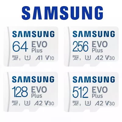 Samsung Evo Plus 32GB 64GB 128G 256G 512G MicroSD Card Class10 Tachograph AU • $18.99