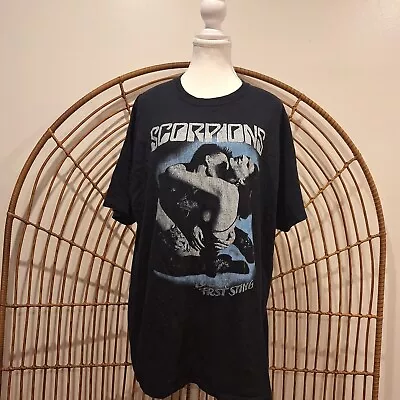 Scorpions Love At First Sting Tee Shirt Band T-shirt Black XL Vintage Vtg Retro • $12.80