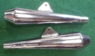 £165 • Buy 17  Universal Chrome Reverse Cone Shorty Megaphone Silencer