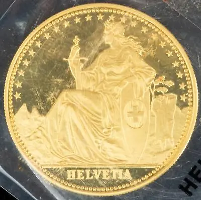 1986 Switzerland 1/2 Oz Gold 999.9 Helvetia Proof Half Unze Mint Sealed • $1350