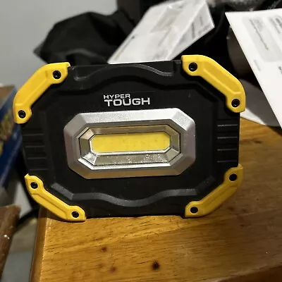 Hyper Tough 1200 Lumen LED Rechargeable Portable Work Light Yellow Black • $15