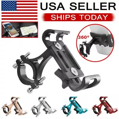 360° Aluminum Bike Motorcycle Stand Bicycle Cell Phone Holder Handlebar Mount • $6.89