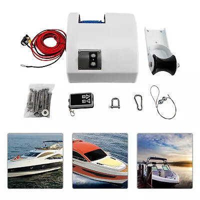 Saltwater Boat Electric Windlass Anchor Winch 45 LBS Marine With Wireless Remote • $179.55