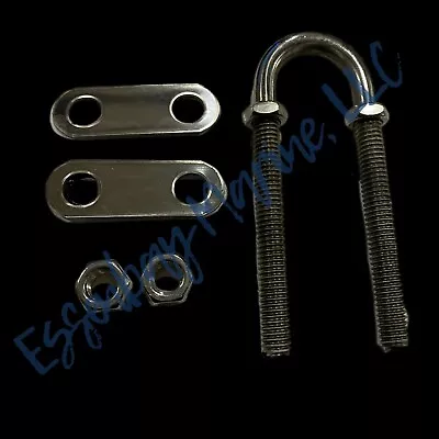 Epco Stainless Steel Bow Eye U Bolt 304 Stainless Steel 3/8  X 3  Boat / Marine • $10.50