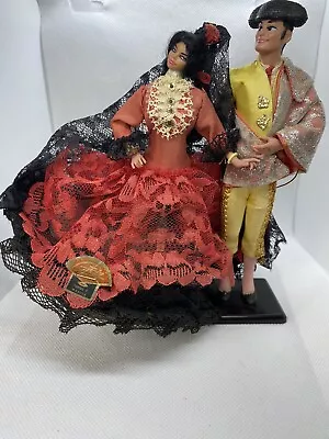 Grain Vintage Flamenco Spanish Dolls Dancer Male Female Couple Torero Y Manola • $20.99