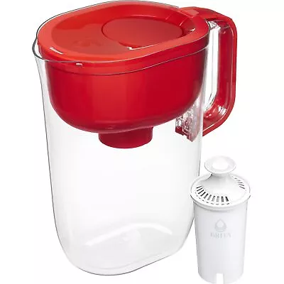 Brita Large 10 Cup Red Huron Water Filter Pitcher With 1 Standard Filter • $34.90