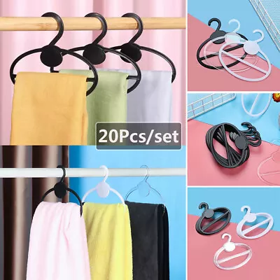 £7.62 • Buy Oval Shape Portable Display Shelf Scarf Hanger Storage Holder Tie Clothes Rack
