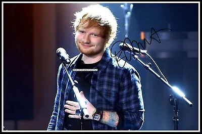 Ed Sheeran Autographed Cotton Canvas Image. Limited Edition (ES-311) • £9.59