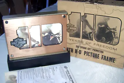 New Harley Davidson 110th Anniversary Motorcycle Picture Frame Boxed • $19.99