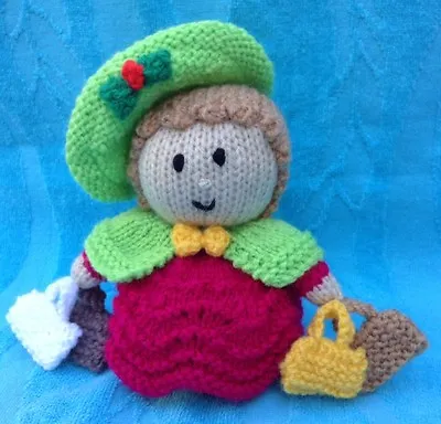 £2.99 • Buy KNITTING PATTERN - Christmas Shopping Orange Cover Or 15 Cms Toy