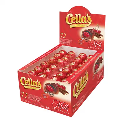 Cella's Milk Chocolate Covered Cherries 72-Count Box • $35.98