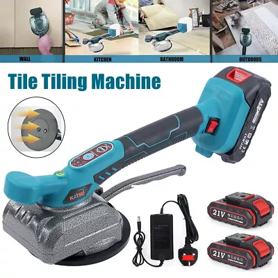 Wall Floor Automatic Leveling Tiler Electric Tile Vibrator Machine Tiling Tool • £39.99