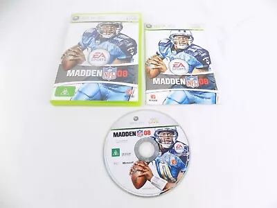 Mint Disc Xbox 360 Madden NFL 08 2008 Free Postage • $7.14