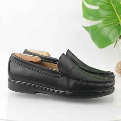 SAS Men's Venetian Loafer Size 8 Slip On Black Leather Comfort Work Dress Shoe • $103.40