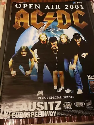 $2675 • Buy ACDC Autographed Concert Poster Signed By All 5..JSA