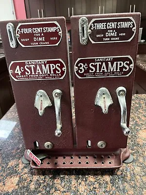 Vintage 1930s Schermack  Stamp Machine - Double Counter Top Model 3 And 4 Cent • $239