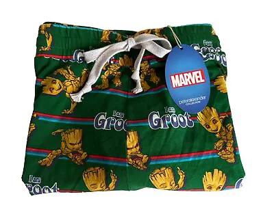 Peter Alexander Mens I Am Groot Knit Mid Short Size 3XL RRP $79 • $49