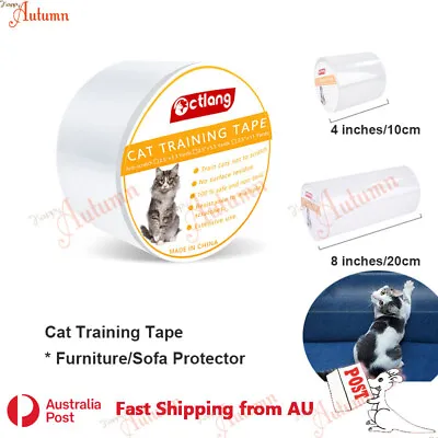$19.49 • Buy Anti-Scratch Cat Training Tape Furniture Sofa Couch Protector Clear Film Sticker