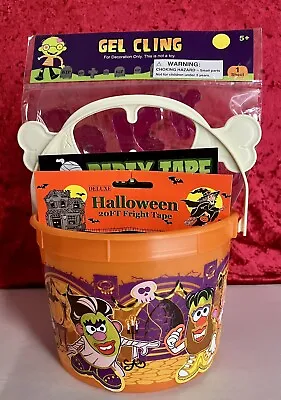 Vintage McDonalds Halloween Trick Or Treat Bucket Pail Mr Potato Head W/Decor • $10