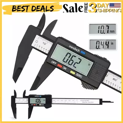 Calibrador Digital LCD Calibrador Eléctrico Vernier Regla Calibrador Micrómetro  • $8.99