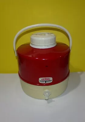 $16.13 • Buy Vintage COLEMAN PICNIC JUG Cooler Red 1 Gallon Water Thermos Camping