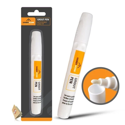 £3.99 • Buy 2-3pk White Tile Grout Pen Kitchen Bathroom Waterproof Marker Revives Anti Mould
