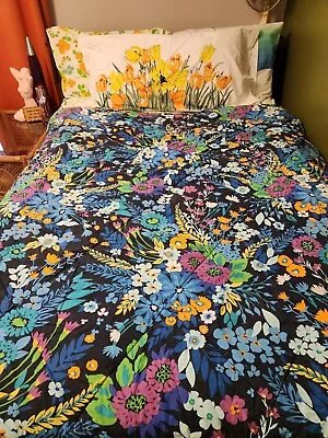 Vera Bradley Midnight Blues Twin Comforter 64  X 81  • $49.99