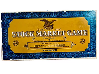 Stock Market Game Deluxe 1968 Edition Whitman Western Publishing Vintage 4821 • $128.34