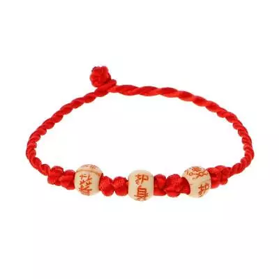 Handmade Chinese Feng Shui Lucky Red String Bracelets Jewelry For Men Women • £2.88