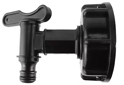 IBC Portable Water Storage Tank Outlet Tap S60x6 (2  Coarse Thread) Click-lock • £8.99