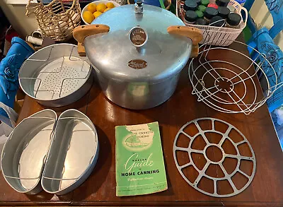Vintage National Pressure Canner Cooker 16-Qt No7 Accessories & Manual Ex. Cond • $92.95