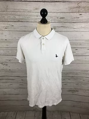 JACK WILLS Polo Shirt - Medium - White - Great Condition - Men’s • £15.99