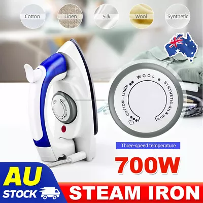 700W Foldable Steam Iron For Laundry Clothes Sewing Quilting Crafting Ironing OZ • $25.95