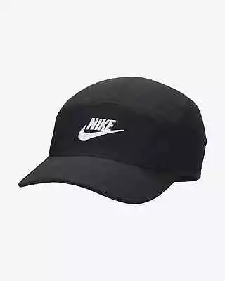 NEW Nike Fly Unstructured Futura 5 Panel Cap Black Unisex FB5366 010 - SIZE L/XL • $29.25