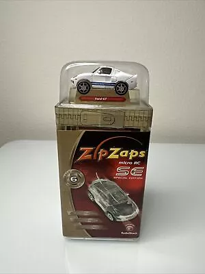 ZipZaps Ford GT White/Blue Special Edition Micro RC Set Sealed RARE • $59.99