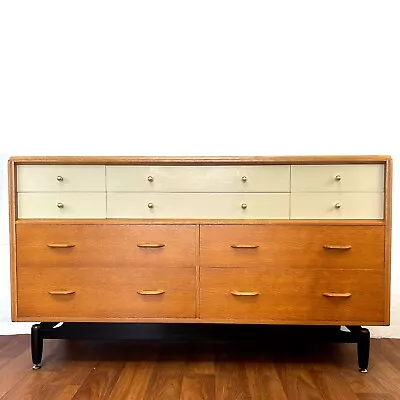 Magnificent Mid Century Oak Sideboard/Drawer Unit G Plan E Gomme China White • £595