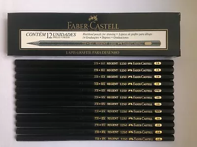 12 Vintage Faber-castell Pencils: Regent 1250  3b - Made In Brazil Unused Nos • $9.99