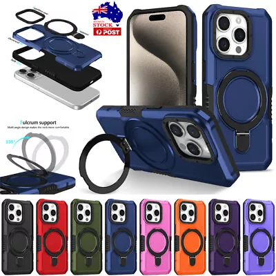 For IPhone 15 14 13 12 11Pro Max XS SE 8 7 Plus Shockproof Case Ring Stand Cover • $11.99