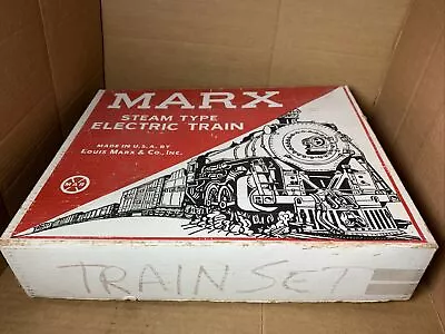 Vtg MARX Steam Type Electric Train #4622 New York POWER PLUG  8x Straight Tracks • $129.95