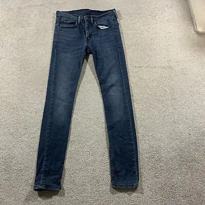 LEVI'S 519 Jeans Mens (31 Inch Waist) (34 Inch Leg) Slim Fit Blue Skinny • £17.99
