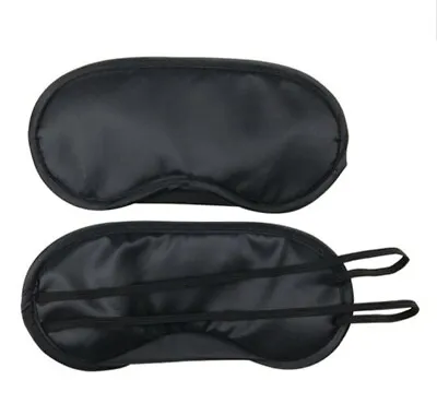 $7.99 • Buy 10 Travel Eye Mask Soft Padded Sleep Shade Cover Relax Sleeping Blindfold Black