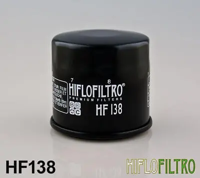 Hiflo Oil Filter Black #HF138 Fits Suzuki/Cagiva/Aprilia • $11.18