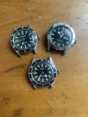 Vintage Skin Diver Watch Lot Estate For Parts And Repair Broad Arrow Hands • $17.50