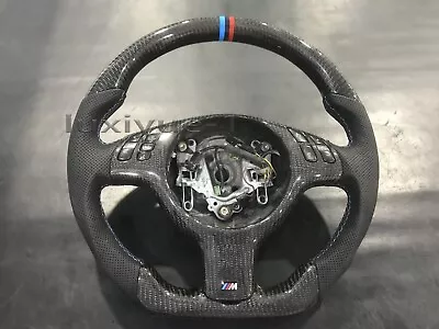 Carbon Fiber Steering Wheel For BMW E46 E39 E53 M3 M5 +Cover (No Paddle Holes) • $500