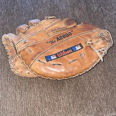 Wilson A2800 13” Pro Stock Leather Baseball Softball First Base Mitt Right Throw • $95