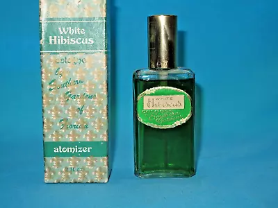 VINTAGE White Hibiscus Cologne Atomizer 2 Oz UNUSED • $1