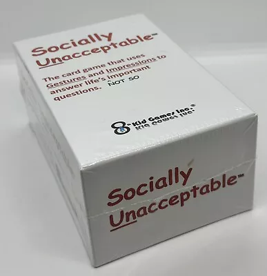 Socially Unacceptable Cards - Party Game - Interactive Fun Impressions Laugh • $42.15