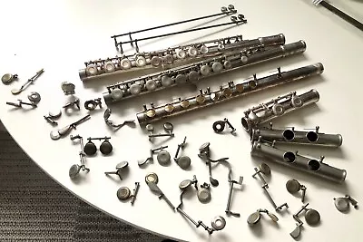 Flute Parts Lot: Muramatsu Miyazawa M2S Silver Gemeinhardt. For Repair Or Art • $99
