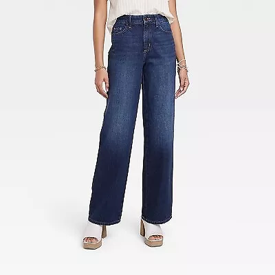 Women's High-Rise Wide Leg Jeans - Universal Thread • $19.99